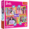 TREFL BARBIE 4 dėlionių rinkinys