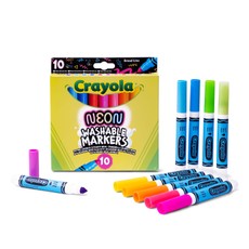 CRAYOLA Nuplaunami neoninių spalvų flomasteriai, 10 vnt.