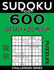Sudoku Book 600 Puzzles, 300 Easy and 300 Medium