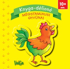 Mėgstamiausi gyvūnai. Knyga - dėlionė nuo 10 mėn.