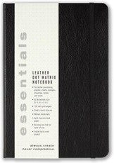Essentials Lg Blk Dot Mtx Leather