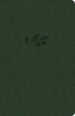 CSB Thinline Bible, Olive Leathertouch