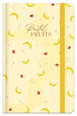 Užrašų knygutė A6 96lap. 70g PASTEL FRUITS lang.