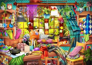Brain Tree - Mom's Workshop 1000 Pieces Jigsaw Puzzle for Adults