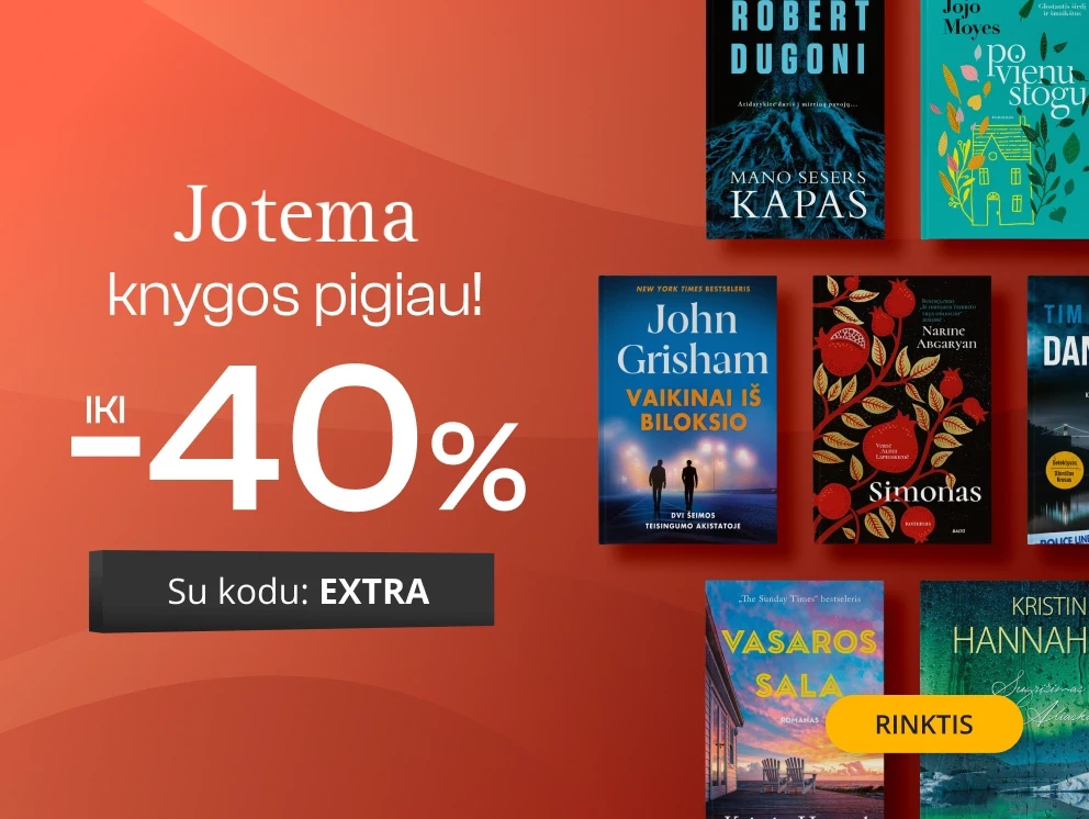 Leidyklos JOTEMA knygoms iki - 40 % extra nuolaidos!