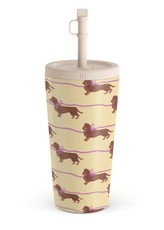 Kelioninis puodelis su šiaudeliu BURGA „Always Late“, 500 ml