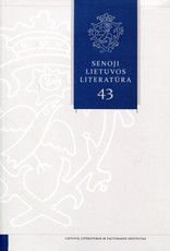 Senoji Lietuvos literatūra. 43 knyga