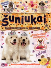 Šuniukai. Žaidimų knygelė su lipdukais