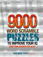9000 Word Scramble Puzzles to Improve Your IQ