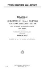 Pension reform for small business