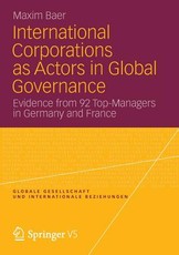 International Corporations as Actors in Global Governance