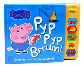 Peppa Pig. Kiaulytė Pepa. Džordžas ir automobilių garsai