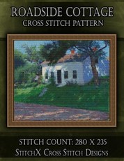 Roadside Cottage Cross Stitch Pattern