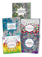 Meno terapija kūnui, sielai ir dvasiai harmonizuoti: net 5 mandalų knygos!