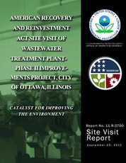 American Recovery and Reinvestment Act Site Visit of Wastewater Treatment Plant- Phase II Improvements Project, City of Ottawa, Illinois