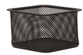 Metalinė kvadratinė dėžutė sąvaržėlėms, juoda
