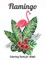 Flamingo Coloring Book for Adults