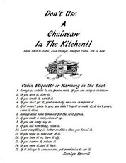 Don't Use A Chainsaw In The Kitchen