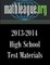 High School Test Materials 2013-2014