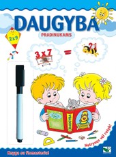 Daugyba 7-8 metų vaikams: nutrynęs vėl rašyk