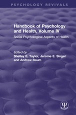 Handbook of Psychology and Health, Volume IV