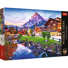 TREFL PREMIUM PLUS Dėlionė „Alpių kaimelis, Šveicarija“, 1000 det. TREFL PREMIUM PLUS Dėlionė „Alpių kaimelis, Šveicarija“, 1000 det.