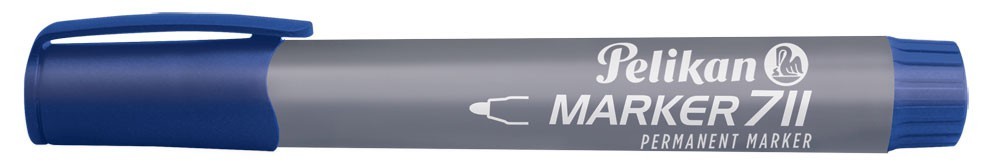 Žymeklis permanentinis 711 mėlynas