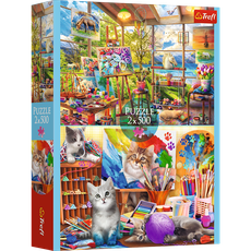 TREFL 2 x 500 det. dėlionių rinkinys „Europos sostinės“