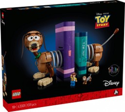 LEGO Disney 43301 Toy Story Slinky Dog knygų laikikliai