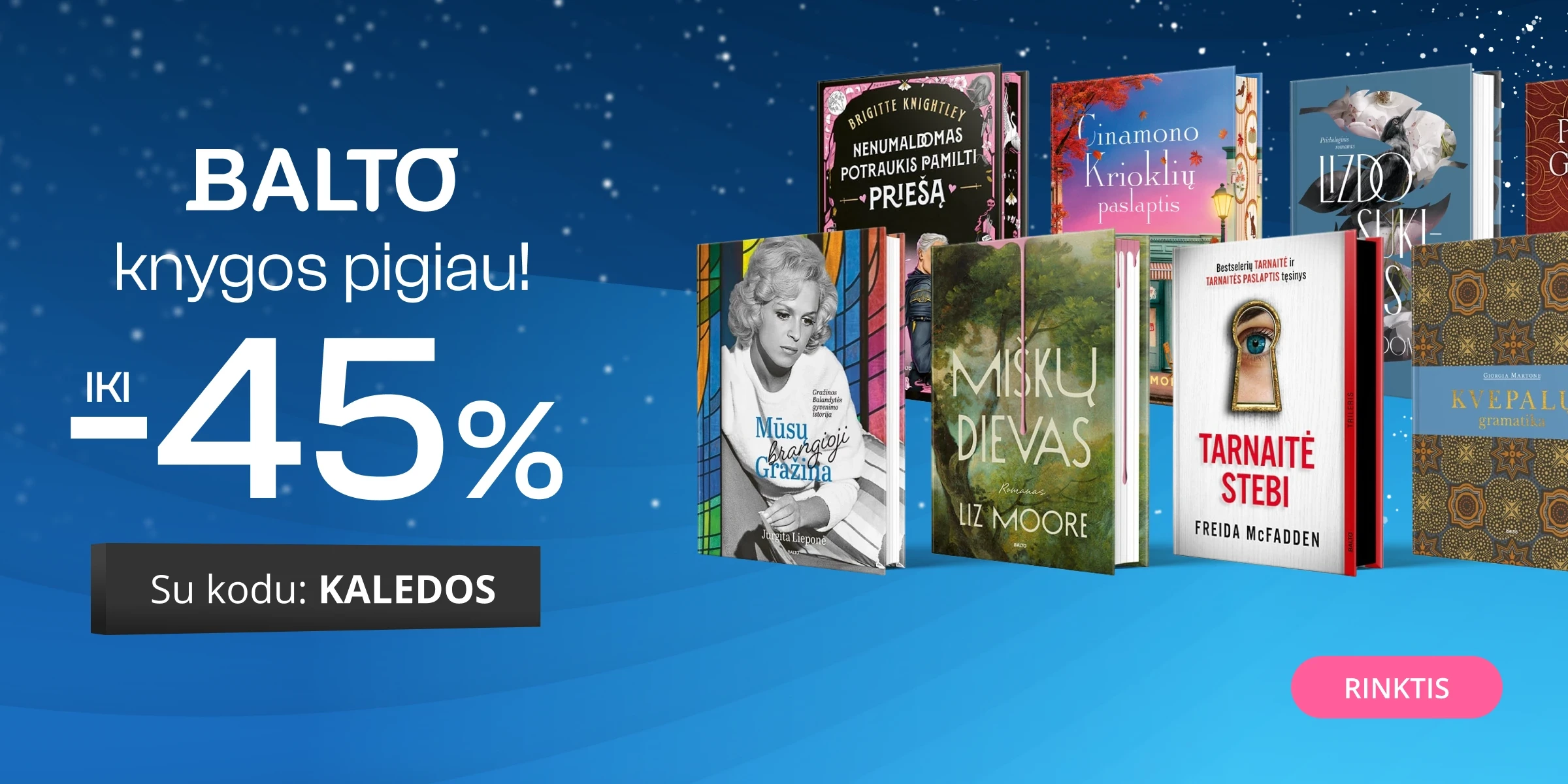 LEIDYKLOS BALTO KNYGOS - extra nuolaidos iki -45%!