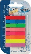 Plastikiniai puslapių žymekliai Centrum