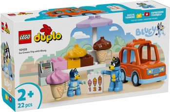 DUPLO plytelių rinkinys „Bluey 10458 Ledų kelionė su Bluey“