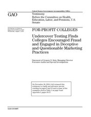 For-profit colleges