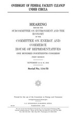 Oversight of federal facility cleanup under CERCLA