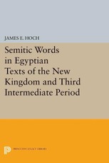 Semitic Words in Egyptian Texts of the New Kingdom and Third Intermediate Period