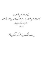 English, Incredible English Addendum I/IV