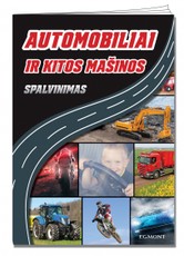 Automobiliai ir kitos mašinos. Spalvinimas