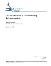 The Effectiveness of the Community Reinvestment Act