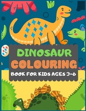 Dinosaur Colouring Book For Kids Ages 3-6