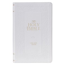 KJV Bible Giant Print Standard Faux Leather White