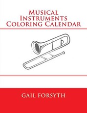 Musical Instruments Coloring Calendar