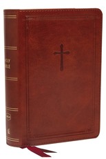 Nkjv, Reference Bible, Compact, Leathersoft, Brown, Red Letter Edition, Comfort Print