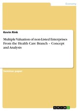 Multiple Valuation of non-Listed Enterprises From the Health Care Branch - Concept and Analysis