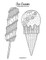 Ice Cream Coloring Book for Grown-Ups 1