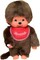 MONCHHICHI klasikinė beždžionė su raudonu seilinuku, 20 cm