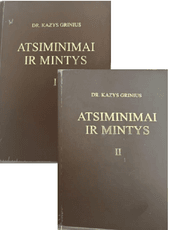 Atsiminimai ir mintys (I–II tomai)