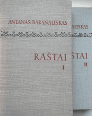 Raštai, I–II tomai. Antanas Baranauskas