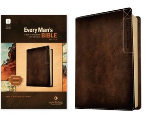 NLT Every Man's Bible, Filament Enabled, Deluxe Explorer Edition (Leatherlike, Brown, Red Letter)