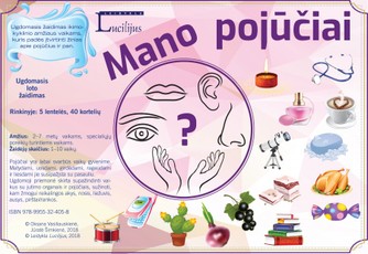 Mano pojūčiai. Ugdomasis loto žaidimas 2-7 metų vaikams