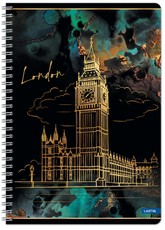 Sąsiuvinis su spirale A4 60lap 70g lang GOLD CITY